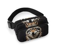 Sac banane léger imprimé Hungry Like A Wolf pour voyage, sport, randonnée, course à pied, affamé comme un loup, 7,9 x 13 cm, Hungry Like a Wolf, 7.9 X 5.1 in