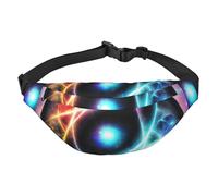 Sac banane léger pour course à pied, randonnée, grand sac banane imprimé univers merveilleux pour entraînement, voyage, noir, taille unique, sport, noir, taille unique, sport, Noir , Taille unique