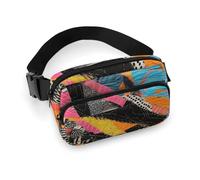 Sac banane léger pour homme et femme - Imprimé complet avec sangle réglable - Pour course à pied, randonnée, voyage - Style 20 x 13 cm, Style :, 20x13cm