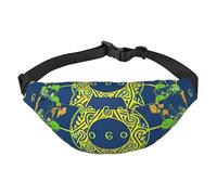 Sac banane léger pour la course à pied, la randonnée, le yin et le yang avec imprimé totem pour entraînement, voyage, noir, taille unique, sport, Noir/blanc, One Size, Sports