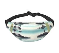 Sac banane léger pour la course à pied, la randonnée, les lacs tranquilles - Grand sac banane pour entraînement et voyage, noir, One Size, Sports