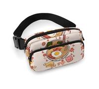 Sac banane léger pour voyage, sport, randonnée, course à pied, délicieux ramen, 7,9 x 13 cm, Delicious Sweet Ramen, 7.9 X 5.1 in