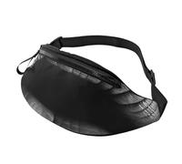 Sac Banane Lips Printed in Black and White Stripes Waist Pack Réglable Bum Bag Belt Durable Sacoche Bandoulière pour Gym Voyage Balade