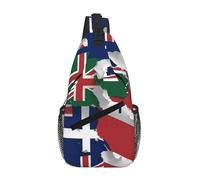 Sac banane Map03 avec drapeau des îles Turques et Caïques - Pour homme et femme