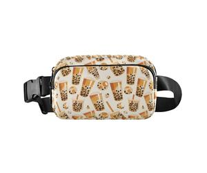 Sac banane Mardi Gra avec lys français résistant à l'eau avec sangle réglable pour l'entraînement, la course à pied, la randonnée, Motif thé aux perles, 1 Size