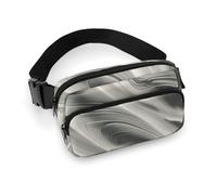 Sac banane matelassé pour femme - Motif blanc - Poches à fermeture éclair - Sangle réglable - Pour voyage, cyclisme, course à pied, randonnée, style 20 x 13 cm, Style :, 20x13cm