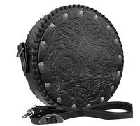 Sac banane médiéval avec ceinture en cuir vintage en relief - Poches latérales avec ceinture pour femme - Accessoire de jeu de rôle, C, Taille unique, Beauté de masse