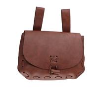 Sac banane médiéval en cuir vintage pour travaux manuels Sac banane en cuir Sac médiéval nordique gaufré, marron