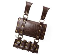 Sac banane médiéval Renaissances en cuir synthétique avec 4 fioles de potion en liège, poches de magicien pour festivals, cosplay, accessoire de costume historique, Sac sans ceinture, Beauté de masse