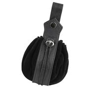 Sac banane médiéval rétro - Accessoire de costume Renaissances - Pour femmes et hommes - En cuir - Accessoires de costume Renaissances - Pour homme, Noir , Taille unique, Beauté de masse
