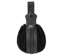 Sac banane médiéval rétro pour Halloween, LARP, Renaissances, accessoires de costume pour femme et homme, cadeaux de la Renaissance, pochette de ceinture, porte-monnaie, Noir , Taille unique