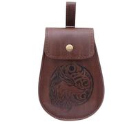 Sac banane médiéval vikinges en cuir pour costume d'Halloween, Style 6