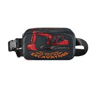 Sac banane mignon avec sangle réglable pour les voyages et les vacances, la course à pied avec inscription « You Can Never Have Too Many Excavators »