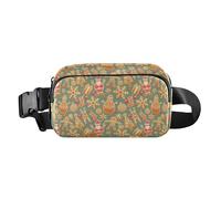 Sac banane mignon avec sangle réglable pour voyage, gym, travail, biscuits en pain d'épices, Noël, taille unique, Biscuits au pain d'épice Noël, Taille unique