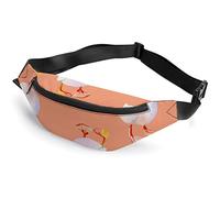 Sac banane mignon de dessin animé, renard, lièvre, champignons, feuilles, sac banane de sport pour adultes et enfants pour homme et femme, Aquarelle de petits canards mignons, Taille unique, Sacs