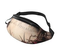 Sac banane mignon imprimé Corgi Art, léger et polyvalent pour les aventures quotidiennes et en plein air, Art de la couronne d'épines, Taille unique, Sac à dos décontracté