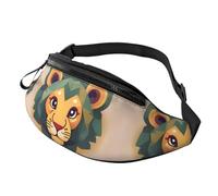 Sac banane mignon imprimé hérisson pour homme et femme, sac banane avec sangle réglable pour voyage, sport, noir, taille unique, Noir , Taille unique