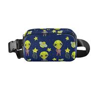 Sac banane mignon pour homme et femme avec sangle réglable pour voyage, course à pied, randonnée, Dessin animé mignon garçon planète espace, Taille unique