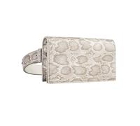 Sac Banane Modèle Signature Imprimé Python avec Ceinture Bandoulière Ajustable Beige