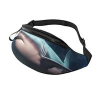 Sac banane moderne à motif floral bohème pour homme et femme, sac banane tendance, sac banane pour voyage, sport, marche, Submarine Shark Coral, Taille unique