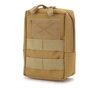 Sac Banane Molle léger en Nylon 600D, Pochette Tactique compacte pour l'extérieur, Les Premiers Secours et l'équipement (Khaki)