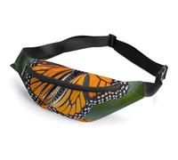 Sac banane Monarch Butterflies avec sangle réglable, sac à bandoulière léger, mini sac banane mains libres pour la course à pied et la salle de sport