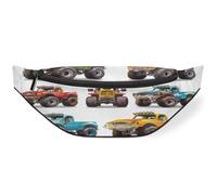 Sac banane Monster Trucks pour femmes, hommes, enfants, filles, garçons, sac banane pour voyage, sport, course à pied, couleur, M, Organiseur de sac