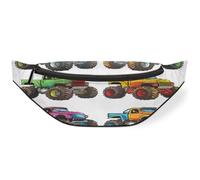 Sac banane Monster Trucks pour femmes, hommes, enfants, filles, garçons, sac banane pour voyage, sport, course à pied, couleur, M, Organiseur de sac