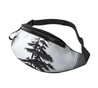 Sac banane Moon Pine Tree pour homme et femme - Sac banane tendance avec sangle réglable - Sac banane imperméable pour cyclisme