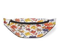 Sac banane motif feuilles de vigne d'automne pour femmes, hommes, enfants, filles, garçons, sac banane pour voyage, sport, course à pied, couleur, M, Organiseur de sac