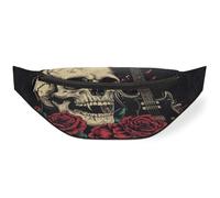 Sac banane motif guitare crâne rock pour femmes, hommes, enfants, filles, garçons, sac banane pour voyage, sport, course à pied, couleur, M, Organiseur de sac