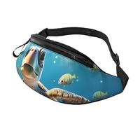 Sac banane motif tortue de mer pour homme et femme - Sac banane réglable pour partout