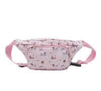 Sac banane multi-poches motif teckel dessin animé, grande capacité, sac à bandoulière zippé, ceinture de poitrine, ceinture unisexe, b, Beauté de masse