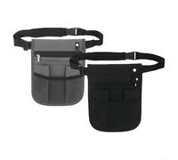 Sac banane multi-poches pour animaux domestiques et soins infirmiers Noir