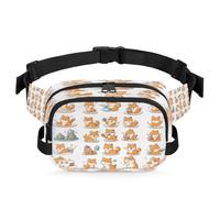 Sac banane multifonction à motif de chiens mignons pour voyage, sport, course à pied, sac banane pour femmes, hommes, enfants, filles, garçons, couleur, XL, Organiseur de sac