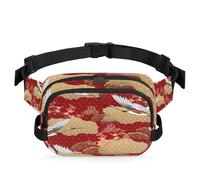 Sac banane multifonction à motif kimono japonais pour voyage, sport, course à pied, sac banane pour femmes, hommes, filles, garçons, couleur, XL, Organiseur de sac