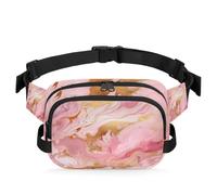 Sac banane multifonction à texture marbrée pour voyage, sport, course à pied, sac banane pour femmes, hommes, filles, garçons, couleur, XL, Organiseur de sac