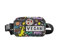 Sac banane multifonction avec sangle réglable pour voyage, gym, travail, Tableau noir Doodle Food Kitchen Art, Taille unique