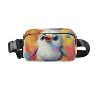 Sac banane multifonction avec sangle réglable pour voyage, vacances, course à pied, dessin animé oiseau art peinture, 1 size