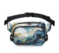 Sac banane multifonction avec texture marbrée pour voyage, sport, course à pied, sac banane pour femmes, hommes, filles, garçons, couleur, XL, Organiseur de sac