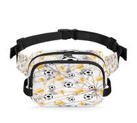 Sac banane multifonction avec trophée de football pour voyage, sport, course à pied, sac banane en marbre pour femmes, hommes, filles, garçons, couleur, XL, Organiseur de sac