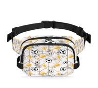 Sac banane multifonction en forme de trophée de marbre texturé pour voyage, sport, course à pied, ballon de football, sac banane pour femmes, hommes, filles, garçons, couleur, XL, Organiseur de sac