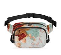 Sac banane multifonction en forme d'étoile de mer et coquillages pour passeport, voyage, course à pied, sac banane pour femmes, hommes, filles, garçons, couleur, XL, Organiseur de sac