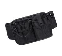 Sac banane multifonction en tissu Oxford pour infirmière avec grand espace de rangement, Noir