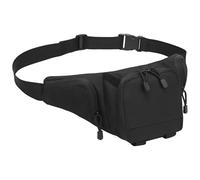 Sac banane multifonction en tissu Oxford, rembourrage doux, noir, poche à sangle réglable pour homme, sac de transport dissimulé, poches zippées à accès rapide