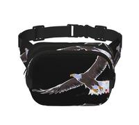 Sac banane multifonction imprimé aigle volant - Unisexe - Tendance - Sac de rangement pour le voyage et le sport