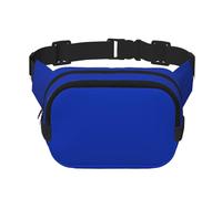 Sac banane multifonction imprimé bleu royal, sac à bandoulière tendance unisexe sac de rangement de sport de voyage