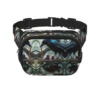 Sac banane multifonction imprimé corbeau de la forêt, sac besace unisexe tendance, sac de rangement de sport de voyage