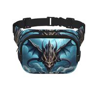 Sac banane multifonction imprimé Dragon Flying Dragon, unisexe, tendance, sac de rangement de voyage et de sport