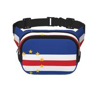 Sac banane multifonction imprimé drapeau du Cap-Vert Unisexe Tendance Sac à bandoulière Sac de rangement de sport de voyage